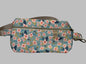 Blue and Pink flowers Crossbody